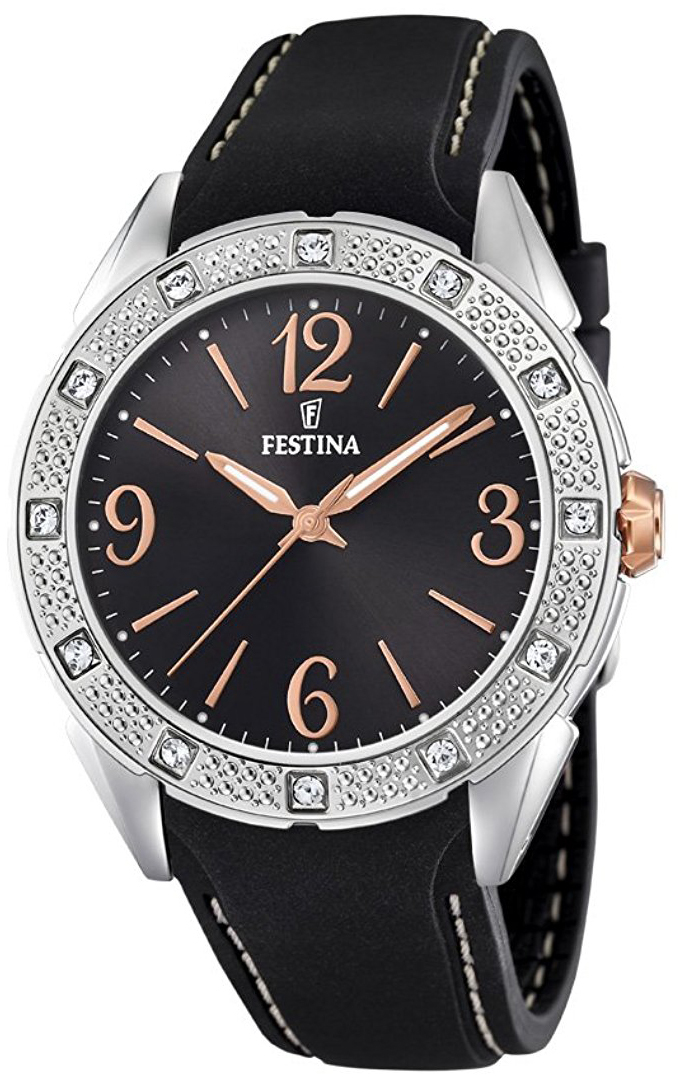 Festina Damklocka F20243-6 Svart/Gummi Ø41 mm - Festina