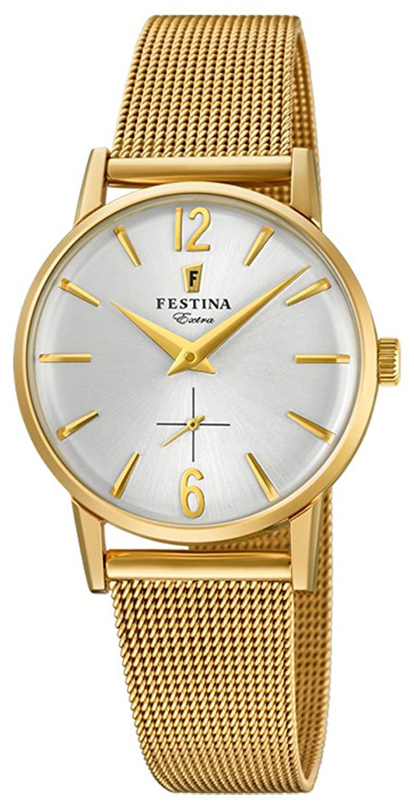 Festina Damklocka F20259-1 Silverfärgad/Gulguldtonat stål Ø29 mm - Festina