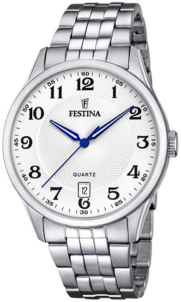Festina Herrklocka F20425-1 Classic Silverfärgad/Stål Ø43 mm - Festina
