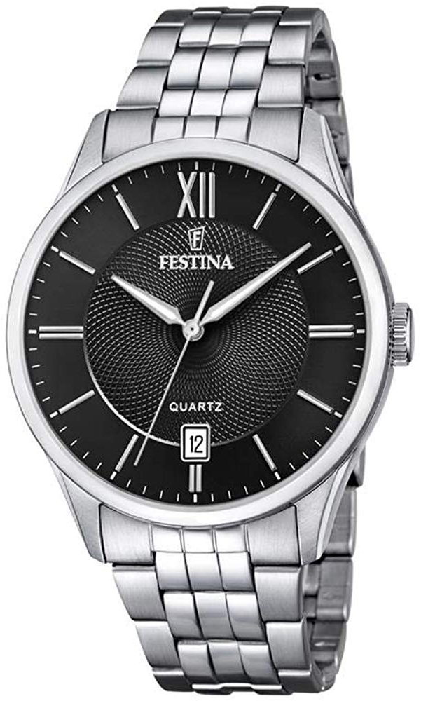 Festina Herrklocka F20425-3 Classic Svart/Stål Ø43 mm - Festina