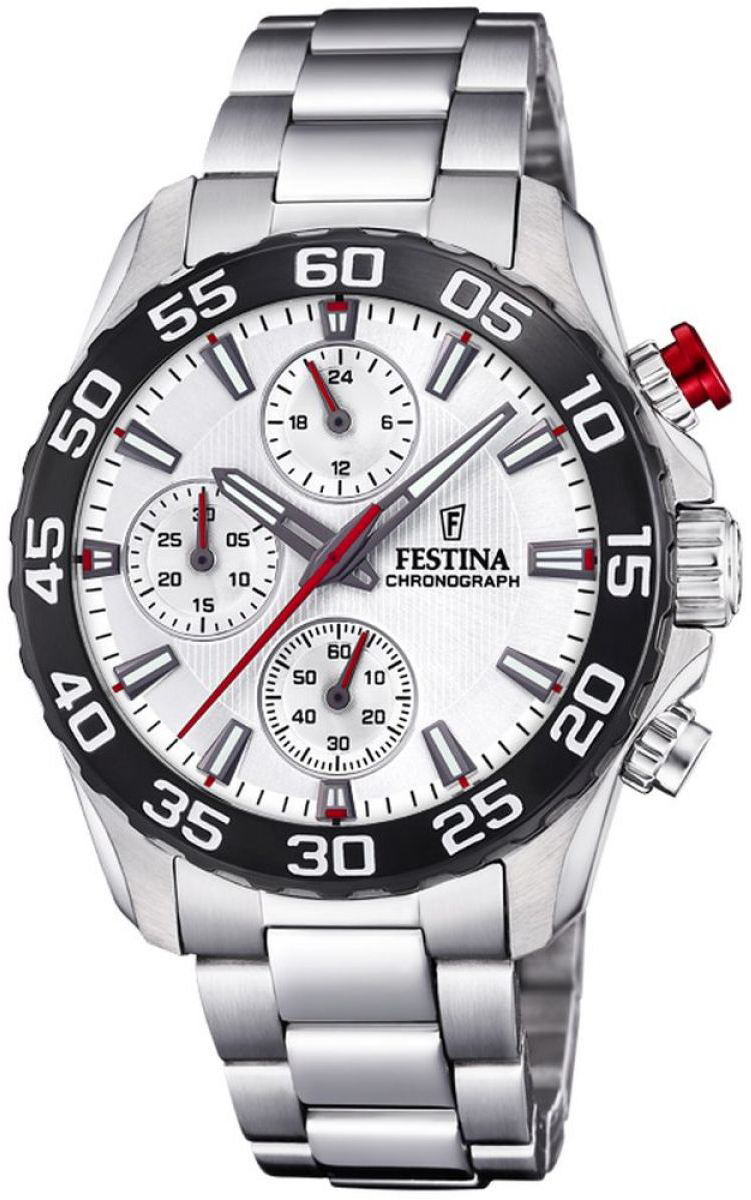 Festina F20457-1 Junior Vit/Stål Ø36 mm - Festina