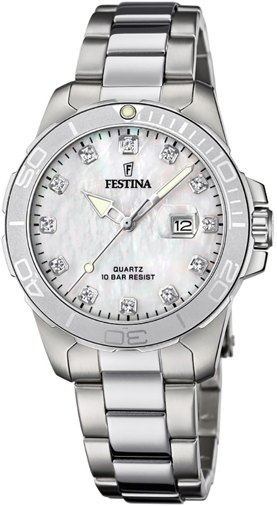 Festina Damklocka F20503-1 Boyfriend Vit/Stål Ø34.5 mm - Festina