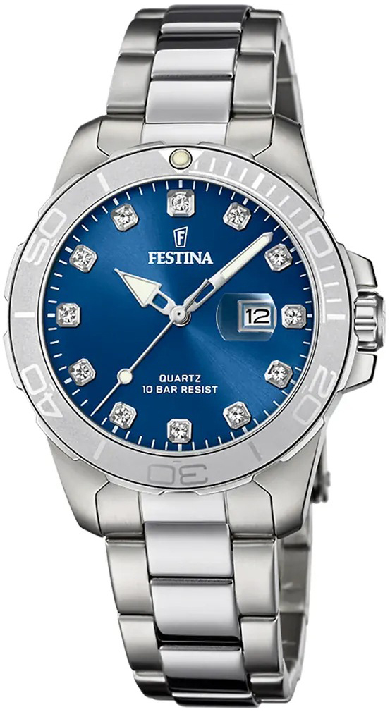 Festina Damklocka F20503-6 Boyfriend Blå/Stål Ø34 mm