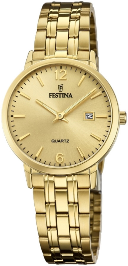 Festina Damklocka F20514-3 Classic Guld/Gulguldtonat stål Ø30.5 mm - Festina