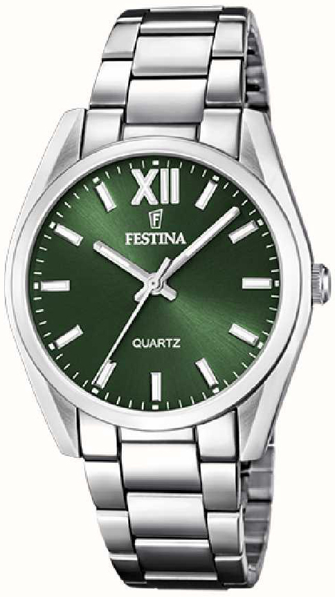 Festina Damklocka F20622-4 Boyfriend Grön/Stål Ø37 mm - Festina