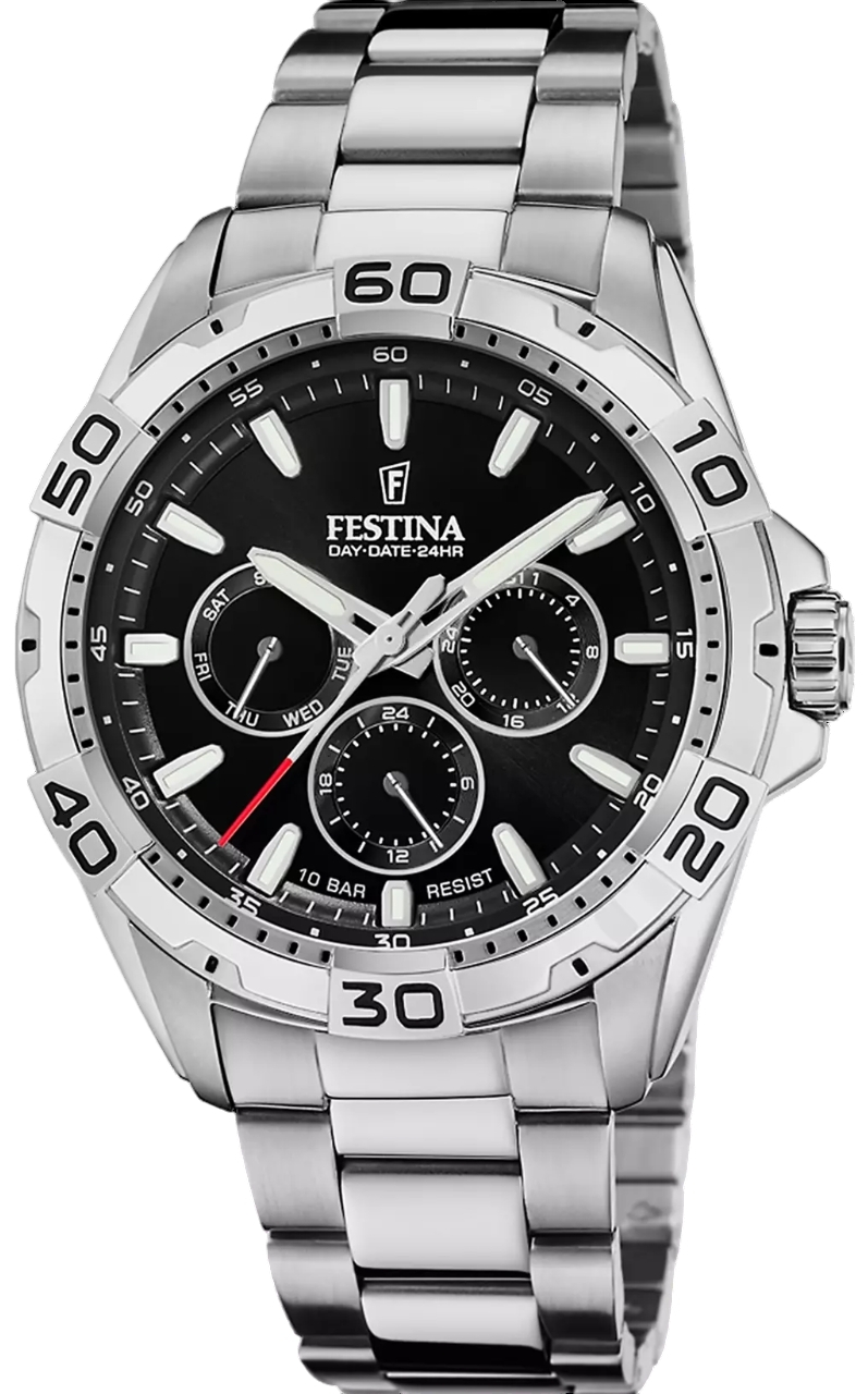 Festina Herrklocka F20623-5 Classic Svart/Stål Ø44.7 mm - Festina