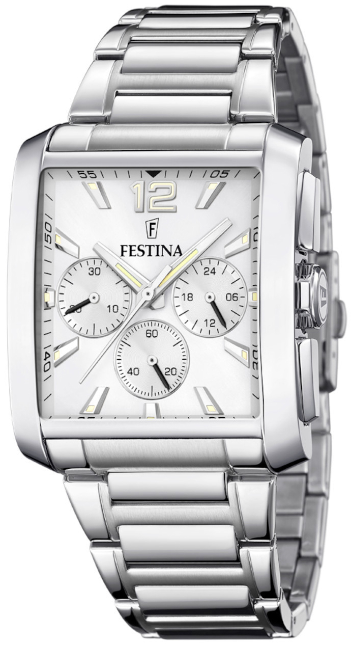 Festina Herrklocka F20635-1 Timeless Silverfärgad/Stål - Festina