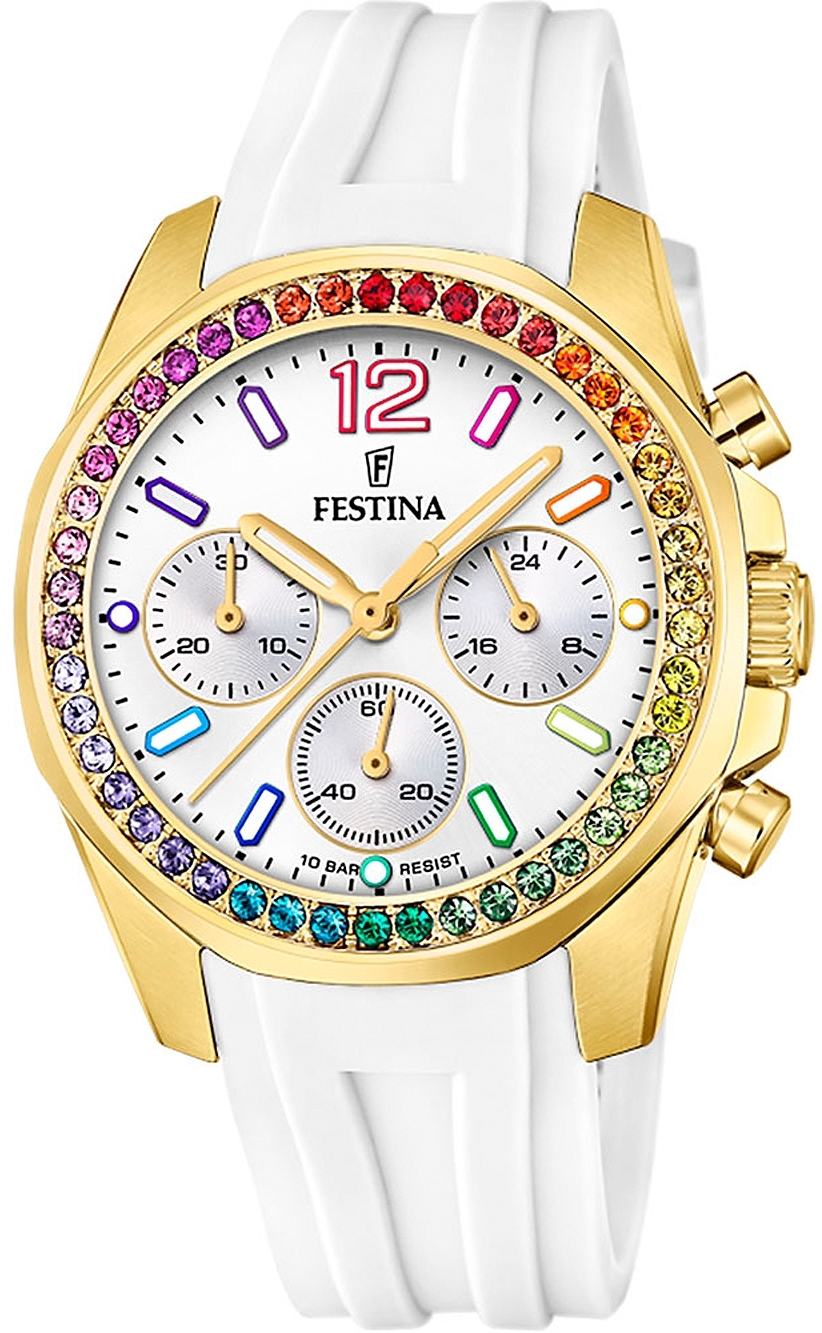 Festina Damklocka F20650-2 Classic Silverfärgad/Plast Ø38 mm - Festina