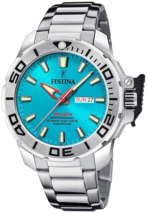 Festina Herrklocka F20665-6 The Original Blå/Stål Ø46.3 mm