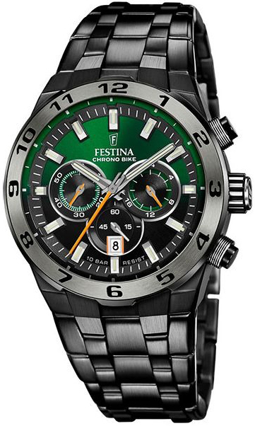 Festina Herrklocka F20673-2 Chrono Bike Flerfärgad/Stål Ø44.5 mm - Festina