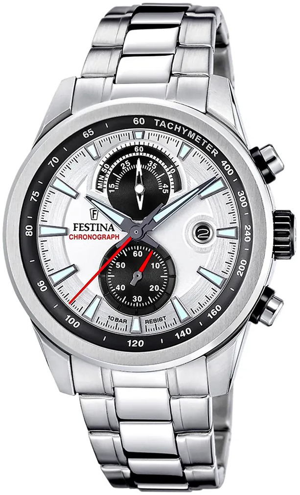 Festina Herrklocka F20694-1 Classic Silverfärgad/Stål Ø44 mm - Festina