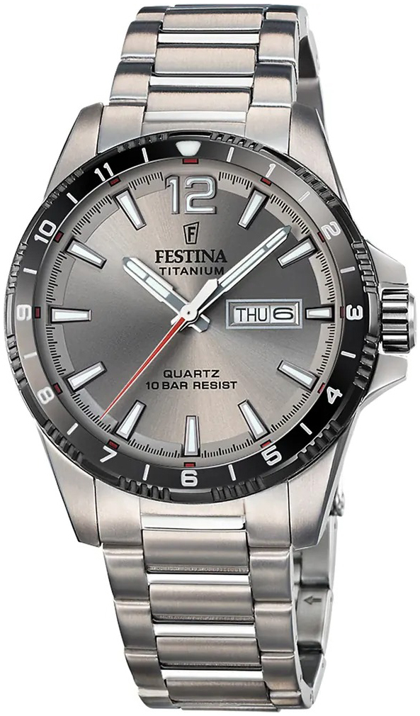 Festina Herrklocka F20698-1 Titanium Grå/Titan Ø43 mm - Festina