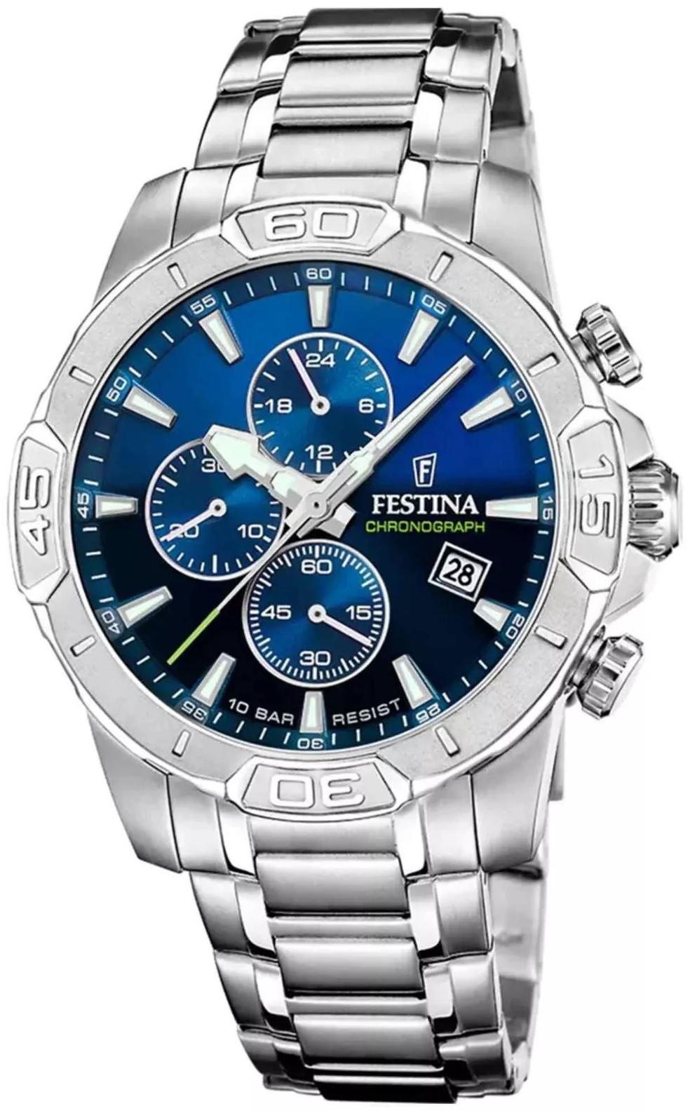 Festina Herrklocka F20704-4 Timeless Flerfärgad/Stål Ø45 mm - Festina