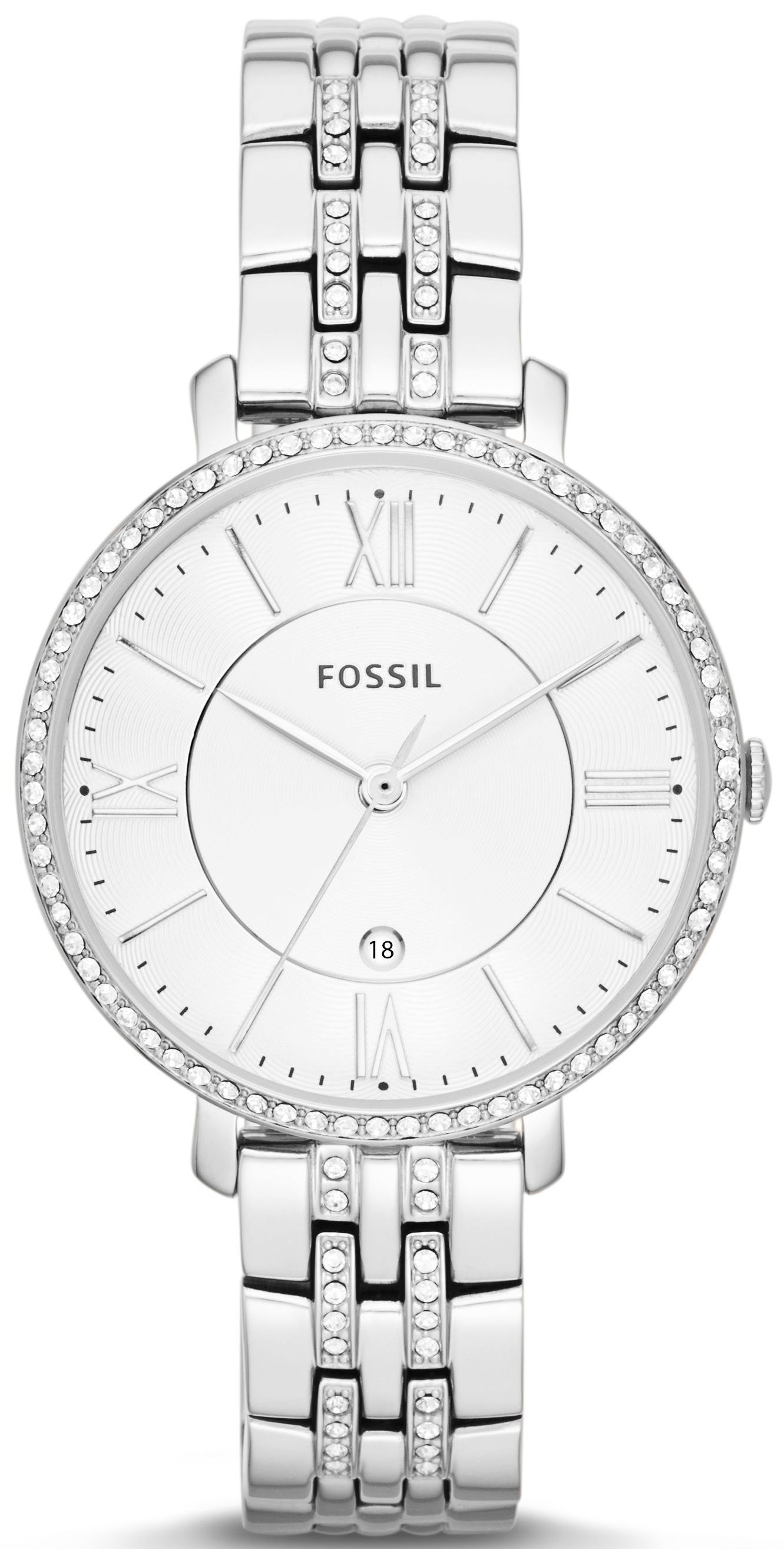 Fossil Damklocka ES3545 Jacqueline Vit/Stål Ø36 mm - Fossil