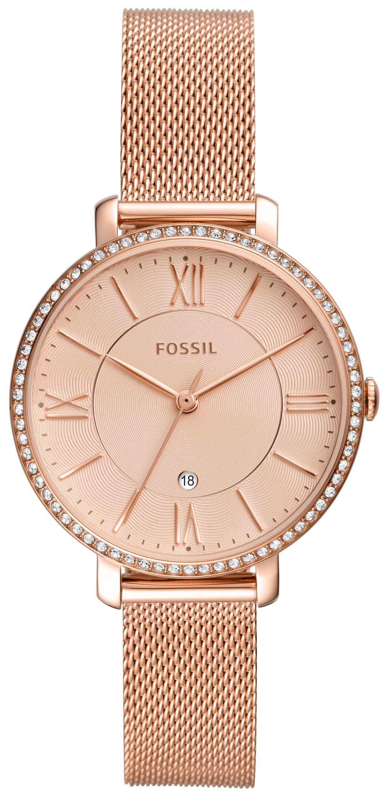Fossil Damklocka ES4628 Jacqueline Roséguldstonad/Roséguldstonat - Fossil