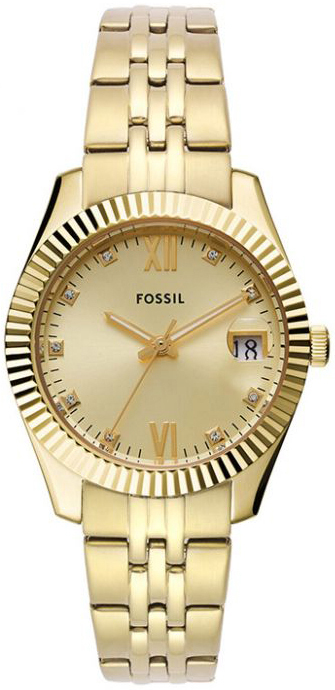 Fossil Damklocka ES5338 Scarlette Guld/Gulguldtonat stål Ø32 mm - Fossil