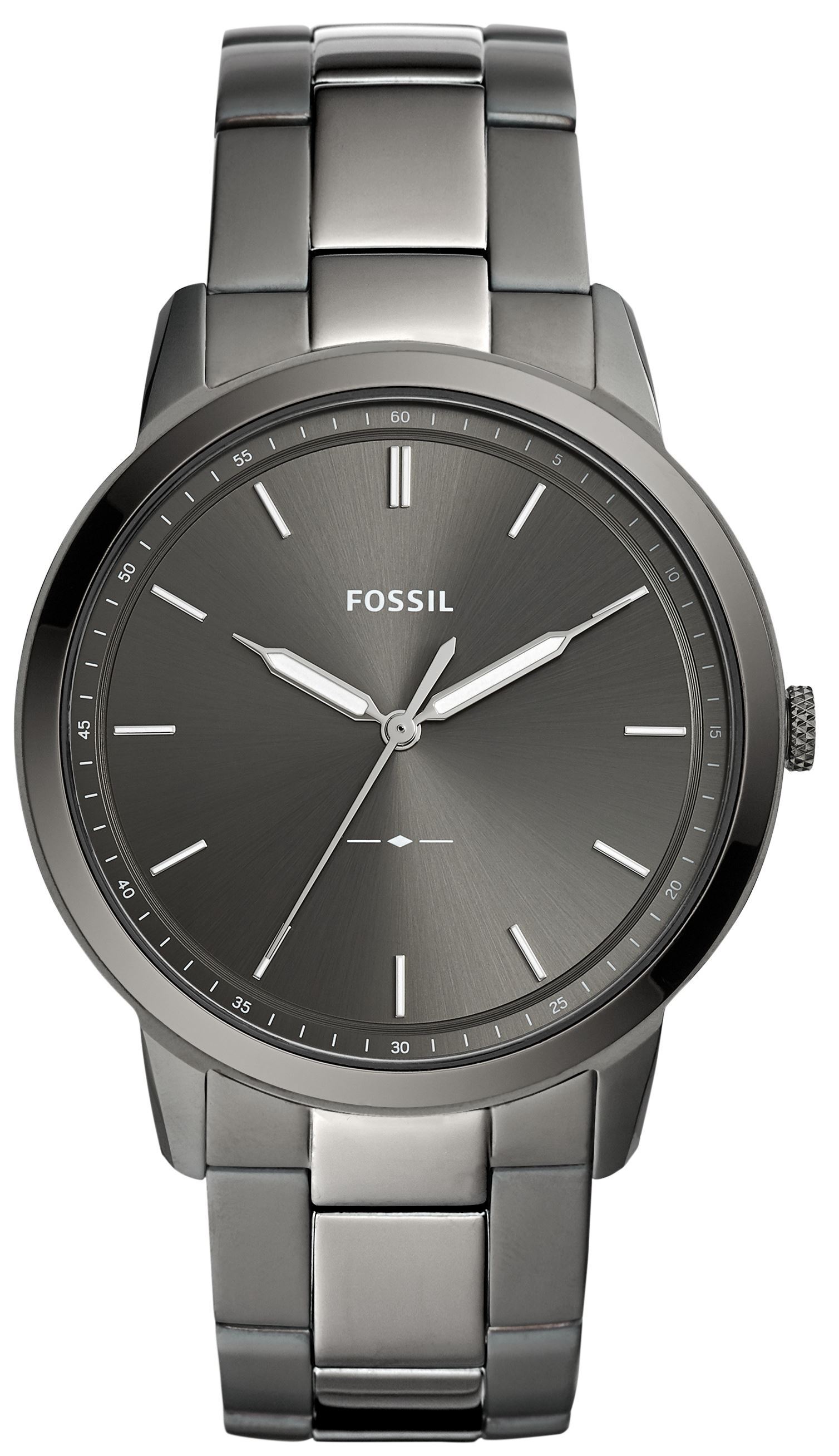 Fossil Herrklocka FS5459 The Minimalist Grå/Stål Ø44 mm - Fossil