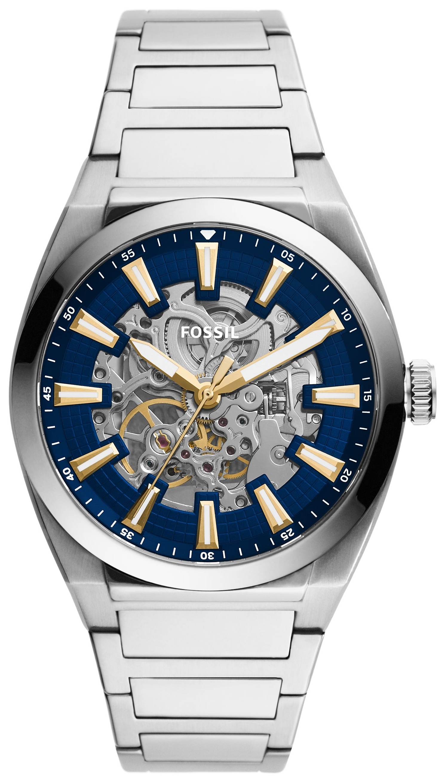 Fossil Herrklocka ME3220 Everett Blå/Stål Ø42 mm - Fossil