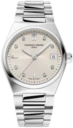Frederique Constant Damklocka FC-240BGD2NH6B Highlife Beige/Stål - Frederique Constant