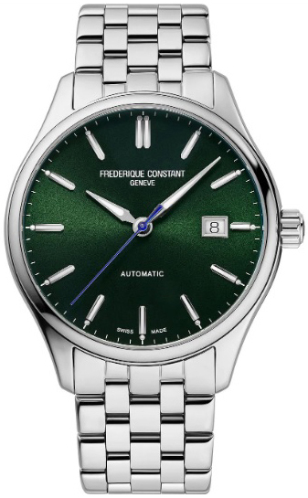 Frederique Constant Herrklocka FC-303GR5B6B Classics Grön/Stål Ø40