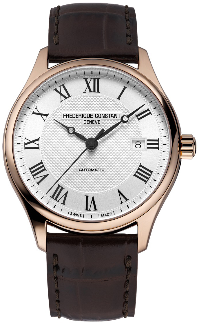 Frederique Constant Herrklocka FC-303MC5B4 Classics Vit/Läder Ø40 mm - Frederique Constant