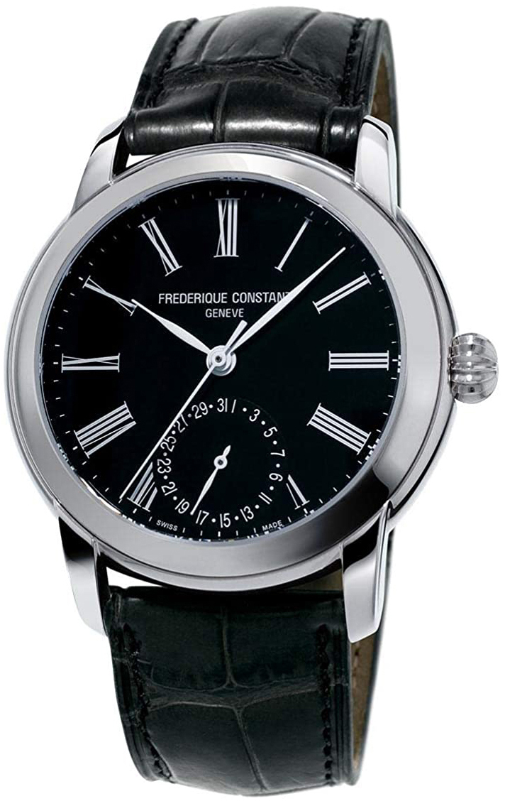 Frederique Constant Herrklocka FC-710MB4H6 Classics Svart/L&auml;der &Oslash;42