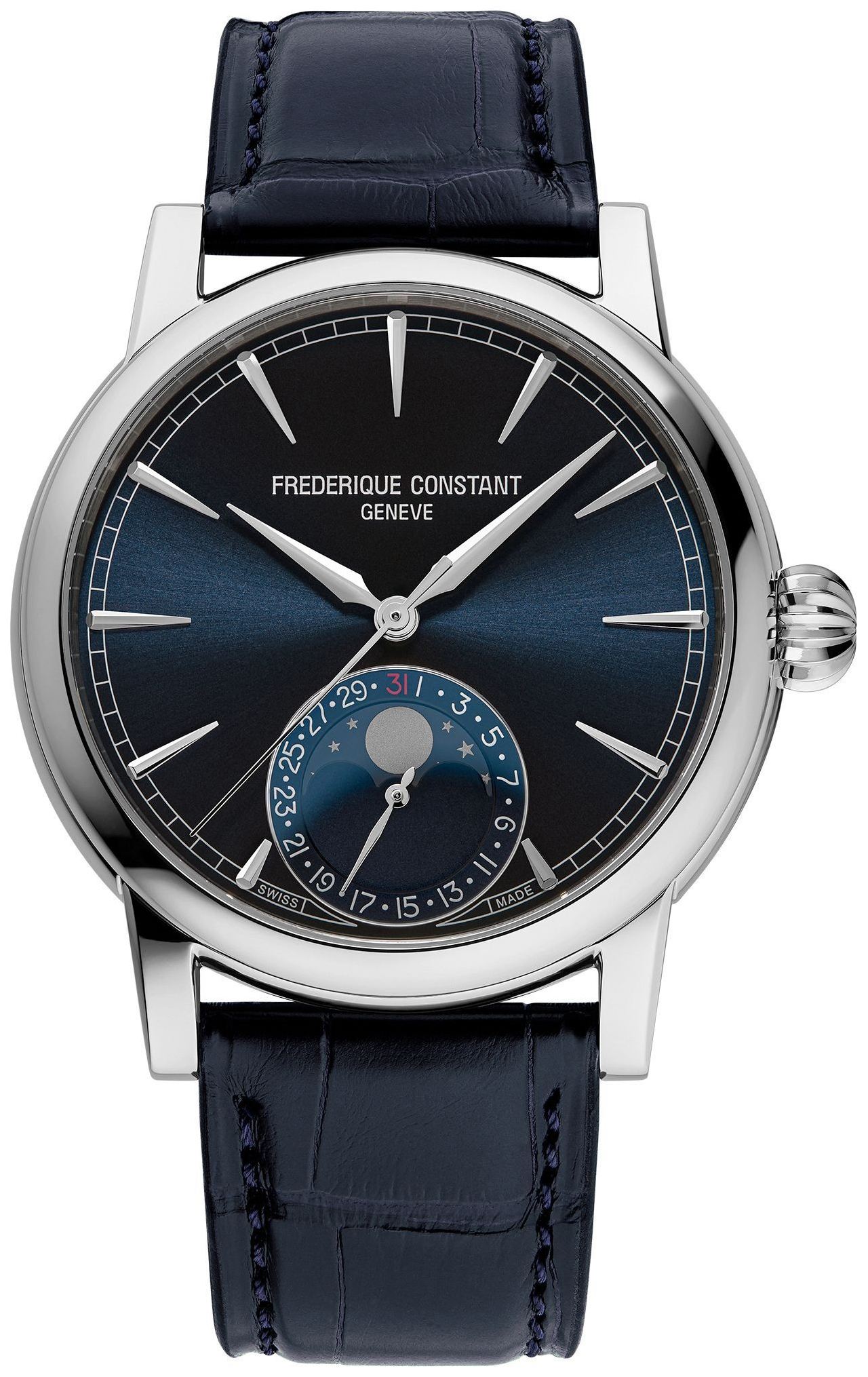 Frederique Constant Herrklocka FC-716N3H6 Manufacture Blå/Läder - Frederique Constant