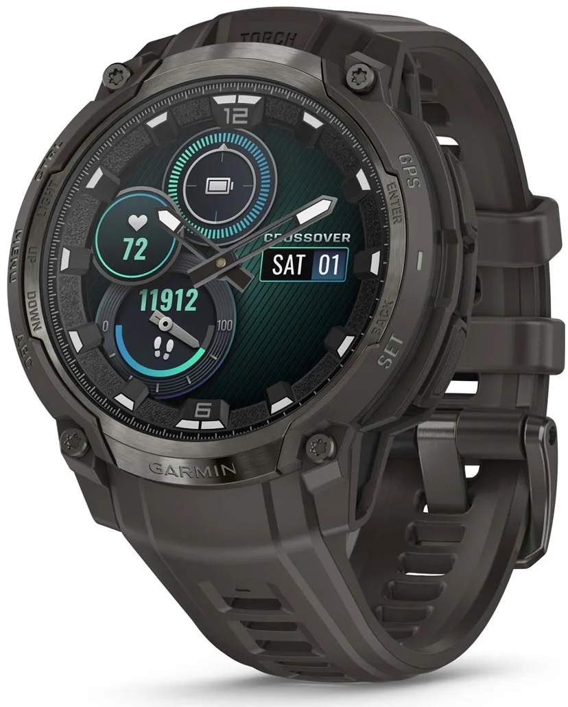 Garmin 010-03398-00 Instinct Crossover Amoled Gummi Ø46.6 mm - Garmin