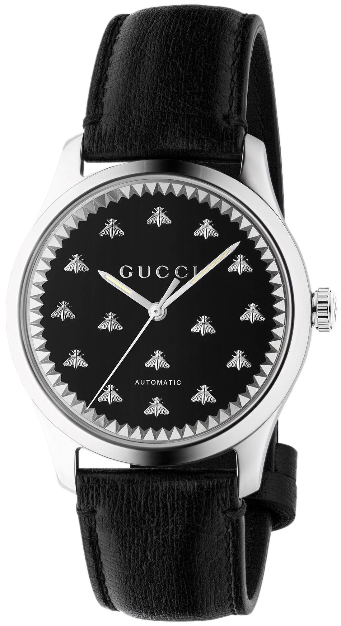 Gucci Herrklocka YA126286 G-Timeless Svart/Läder Ø42 mm - Gucci