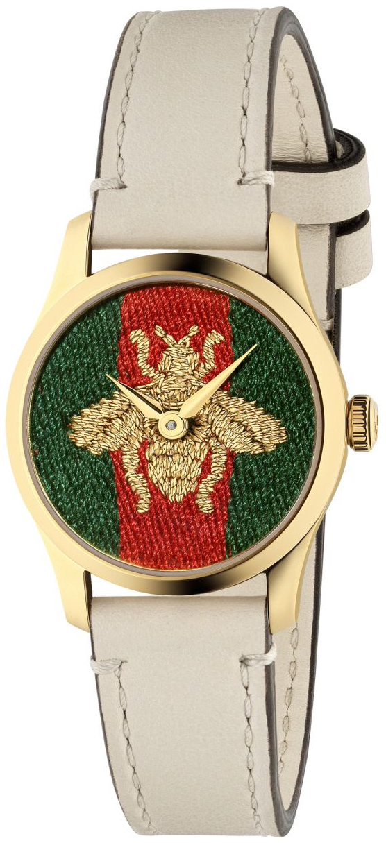 Gucci YA1265009 G-Timeless Flerfärgad/Läder Ø27 mm - Gucci