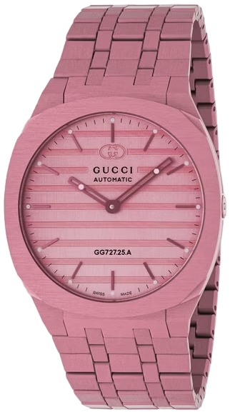 Gucci 25H Damklocka YA163314 Rosa/Stål Ø40 mm - Gucci