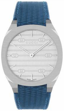 Gucci YA163422 Silverfärgad/Läder Ø38 mm - Gucci