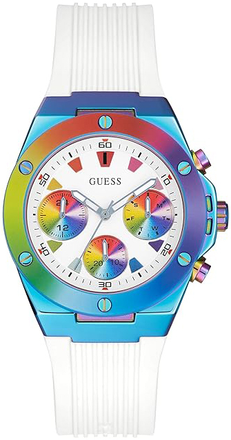 Guess Damklocka GW0030L6 Athena Vit/Gummi Ø39 mm - Guess