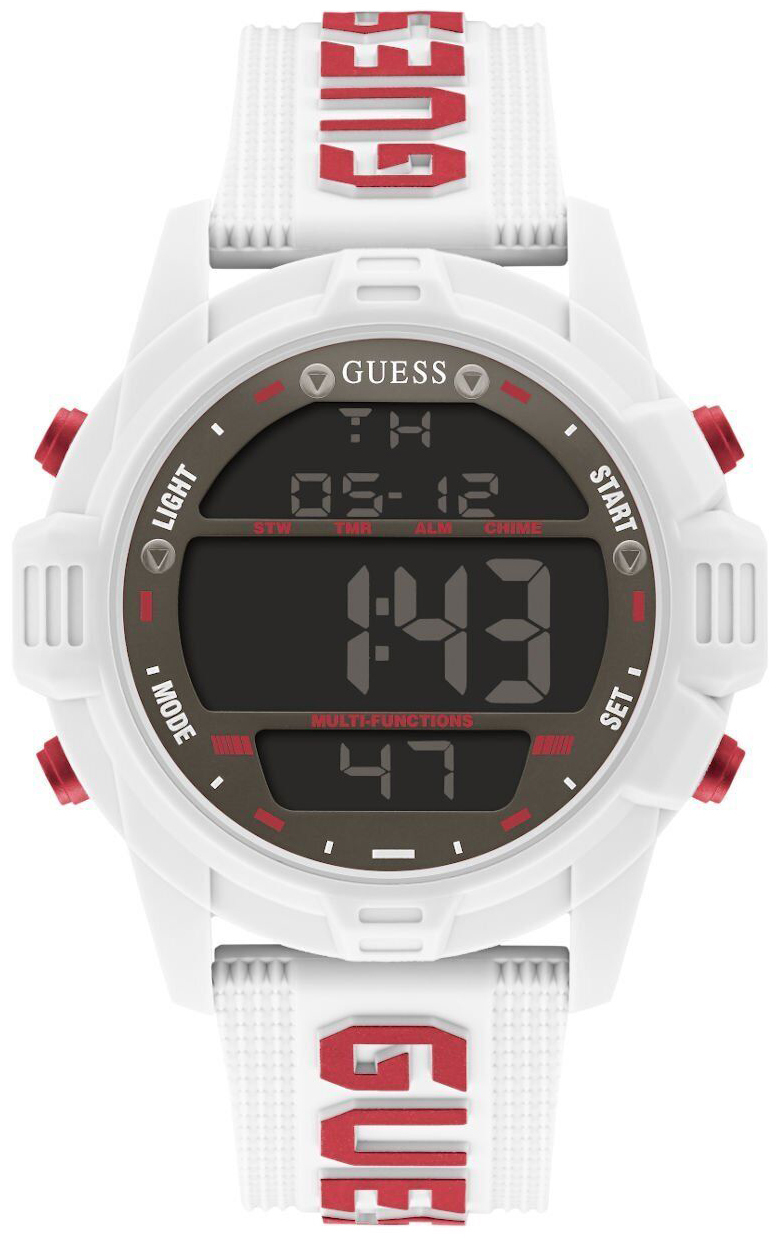 Guess Herrklocka GW0050G4 Charge Svart/Gummi Ø51 mm - Guess
