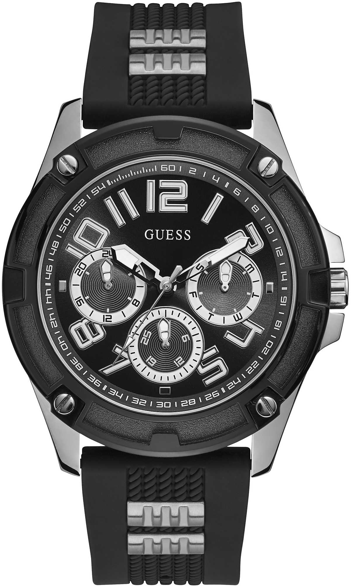 Guess Herrklocka GW0051G1 Svart/Stål Ø46 mm - Guess