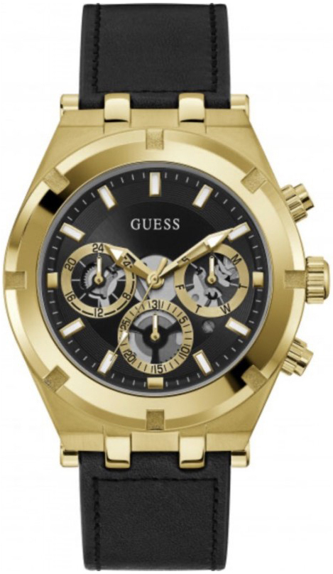 Guess Herrklocka GW0262G2 Svart/Läder Ø44 mm - Guess