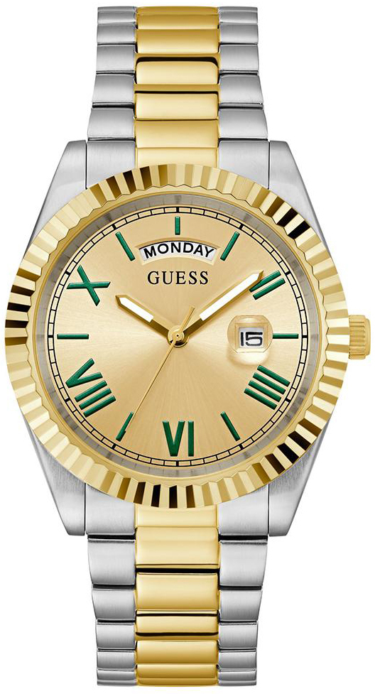 Guess Herrklocka GW0265G14 Connoisseur Guld/Gulguldtonat stål Ø42 mm - Guess