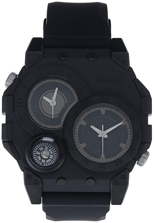 Guess Herrklocka GW0321G2 Svart/Gummi - Guess