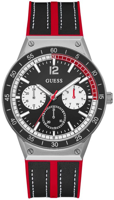 Guess Herrklocka GW0416G1 Racer Svart/Gummi Ø44 mm - Guess