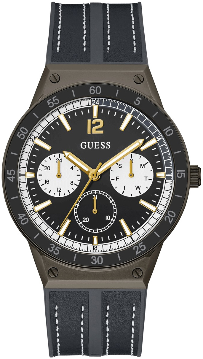 Guess Herrklocka GW0416G3 Racer Svart/Gummi Ø44 mm - Guess
