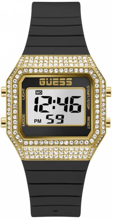 Guess Damklocka GW0430L2 LCD/Gummi
