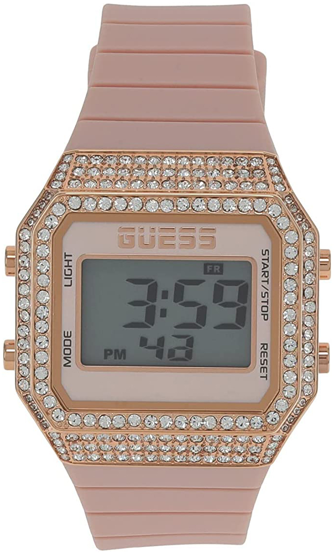 Guess Damklocka GW0430L3 LCD/Gummi - Guess
