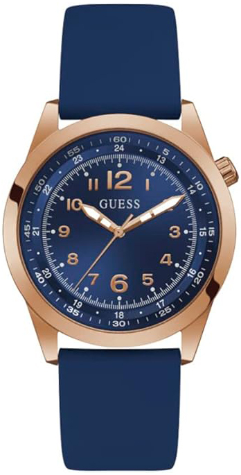 Guess Herrklocka GW0494G5 Max Blå/Gummi Ø42 mm - Guess
