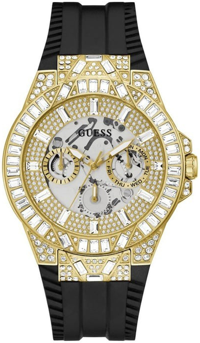 Guess Herrklocka GW0498G2 Phoenix Guld/Gummi Ø44 mm - Guess
