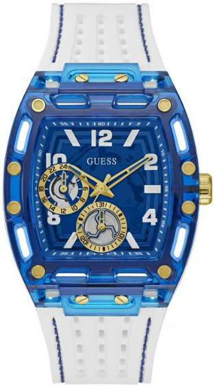 Guess Herrklocka GW0499G6 Phoenix Blå/Gummi