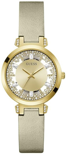 Guess Damklocka GW0535L4 Dress Guld/Läder Ø38 mm - Guess
