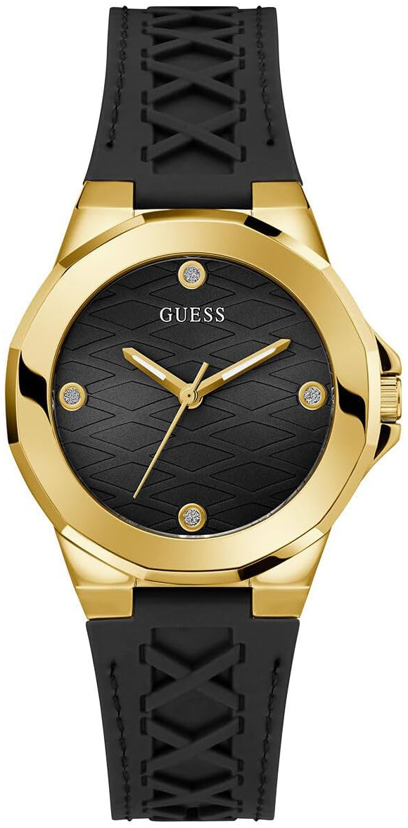 Guess Damklocka GW0599L2 Corset Svart/Gummi Ø38 mm - Guess