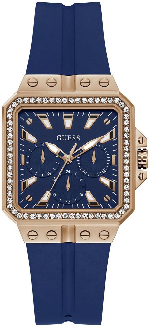 Guess Damklocka GW0618L2 Multifunction Blå/Gummi - Guess