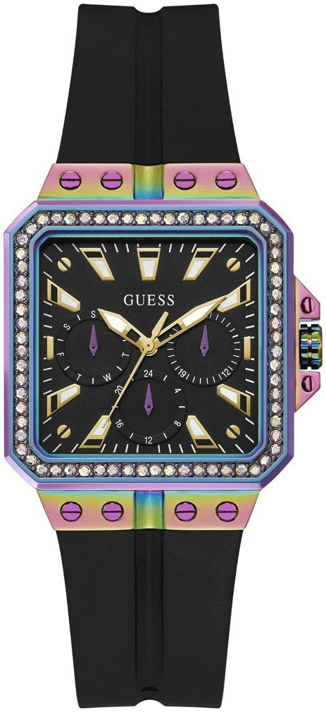 Guess Damklocka GW0618L3 Libra Svart/Gummi - Guess