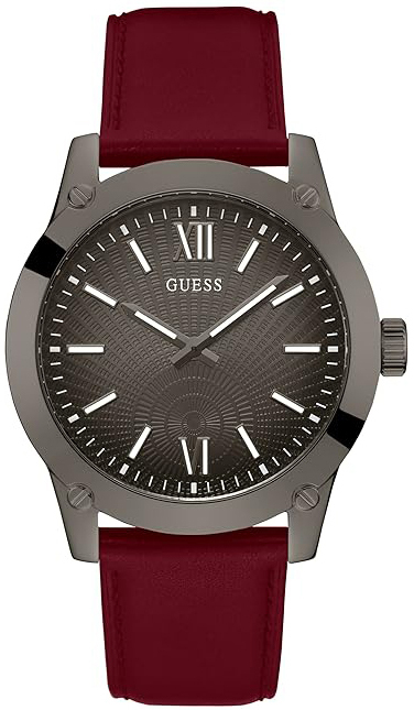 Guess Herrklocka GW0628G4 Dress Grå/Läder Ø44 mm - Guess